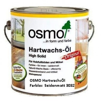 Купить Масло Osmo 3032  2,5 л Hartwachs-Ol ш/мат. Осмо (Германия)