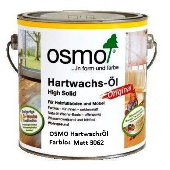 Купить Масло Osmo 3062 2,5 л Hartwachs-Ol мат. Осмо (Германия)
