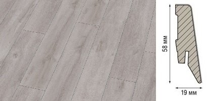 Плинтус Kronotex Ktex1 МДФ 58x19 мм D 4956