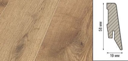 Плинтус Kronotex Ktex1 МДФ 58x19 мм D 4725