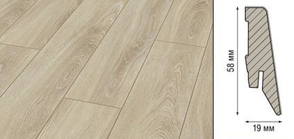 Плинтус Kronotex Ktex1 МДФ 58x19 мм D 4164