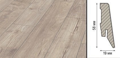 Плинтус Kronotex Ktex1 МДФ 58x19 мм D 3241