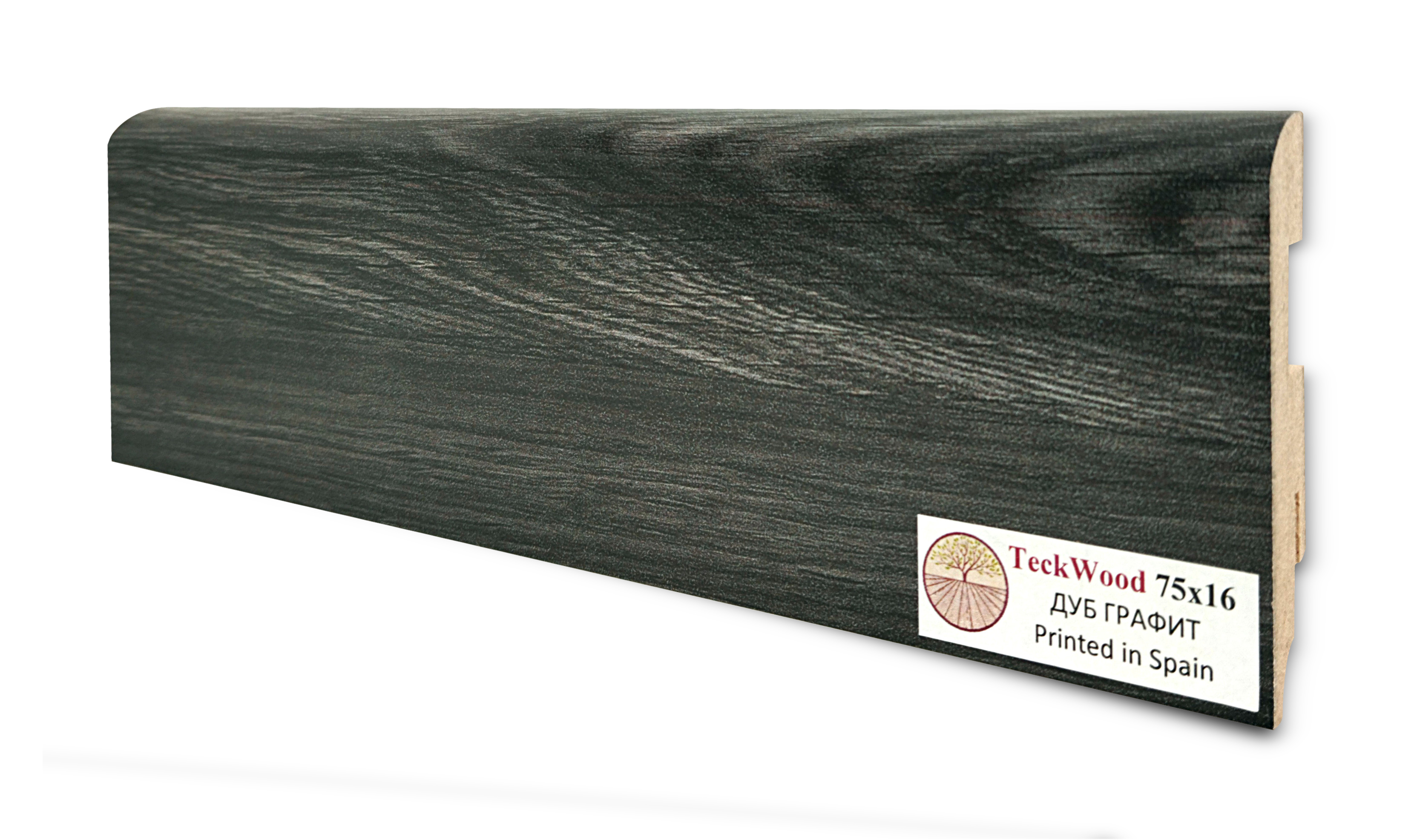 Teckwood цветной Дуб Графит (75x16)