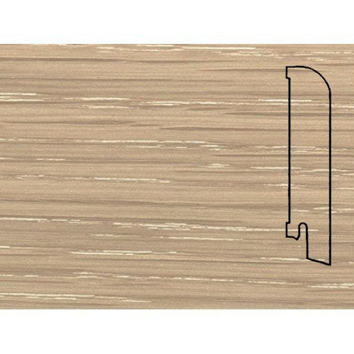 Плинтус Pedross Дуб Латте Шпонированный 80x18x2500 мм