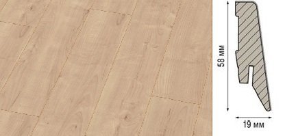Плинтус Kronotex Ktex1 МДФ 58x19 мм D 4636