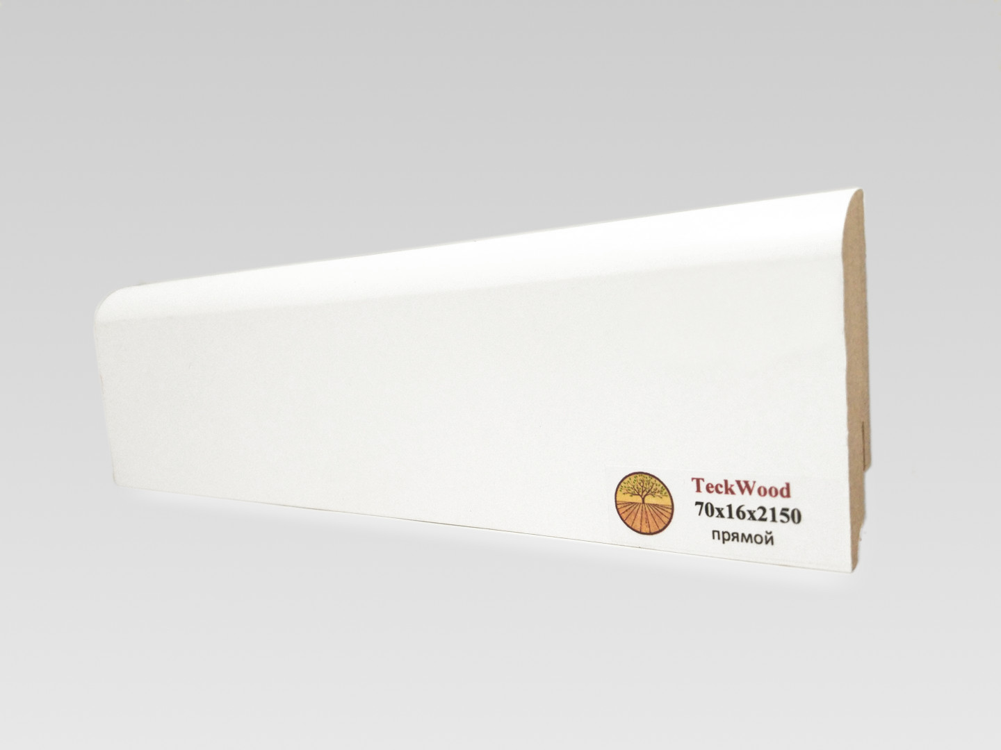 Teckwood Белый прямой (70х16)