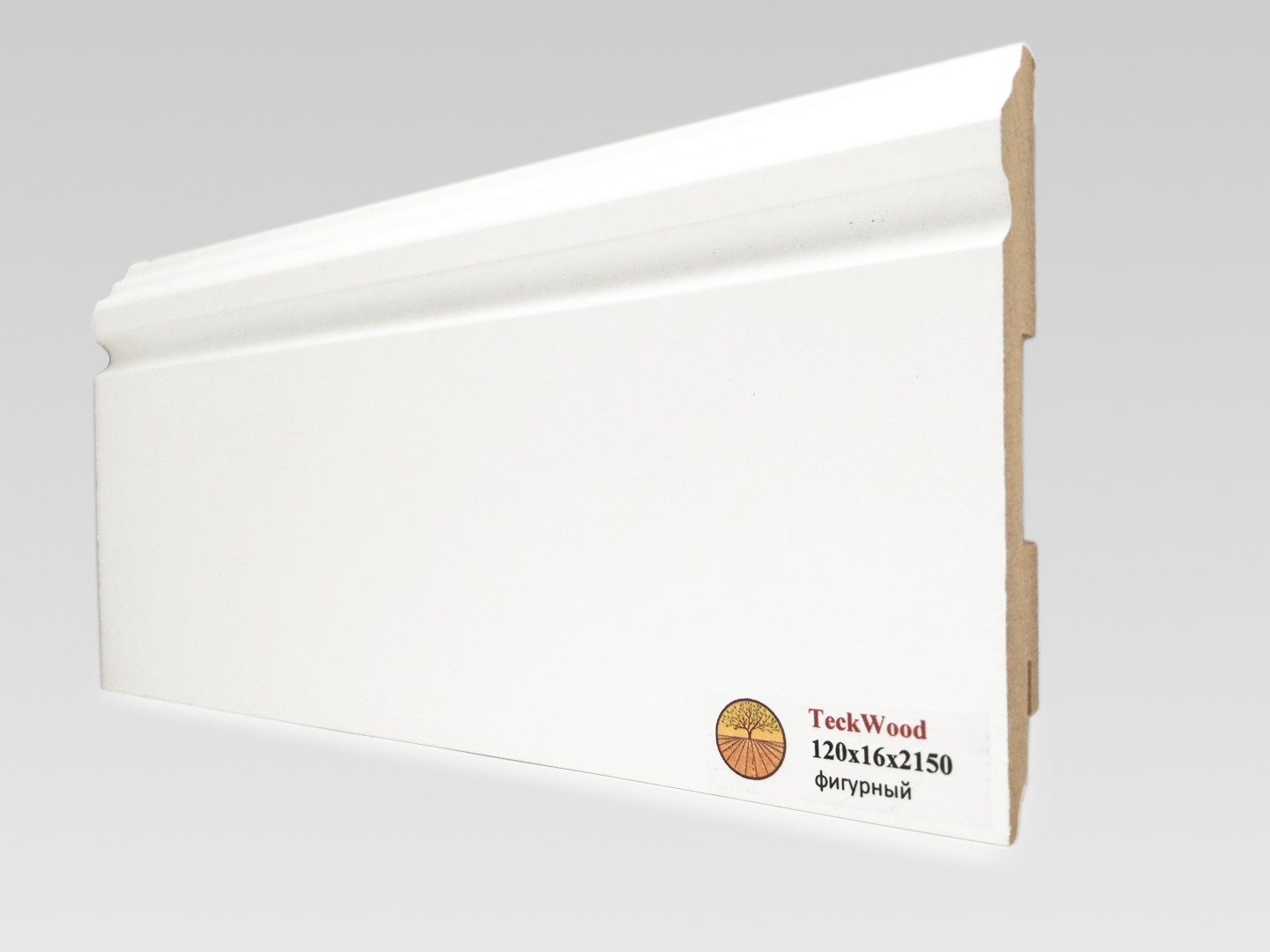 Teckwood Белый прямой (100х16)
