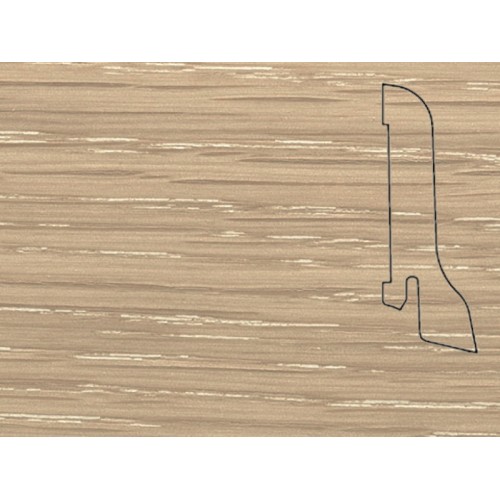 Плинтус Pedross Дуб Латте Шпонированный 60x22x2500 мм
