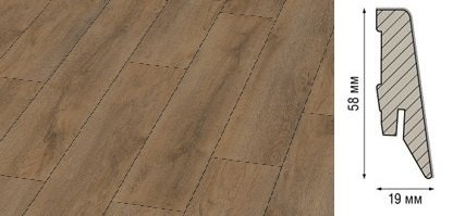 Плинтус Kronotex Ktex1 МДФ 58x19 мм D 4957