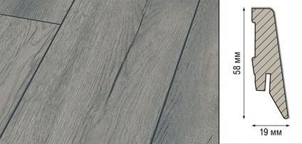 Плинтус Kronotex Ktex1 МДФ 58x19 мм D 4765