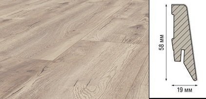 Плинтус Kronotex Ktex1 МДФ 58x19 мм D 4763