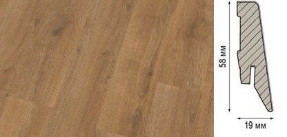 Плинтус Kronotex Ktex1 МДФ 58x19 мм D 3901