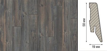 Плинтус Kronotex Ktex1 МДФ 58x19 мм D 3576