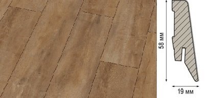 Плинтус Kronotex Ktex1 МДФ 58x19 мм D 4983