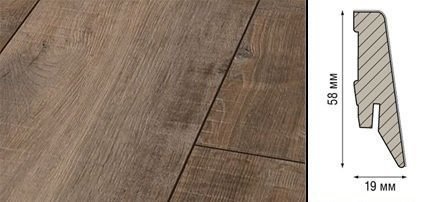 Плинтус Kronotex Ktex1 МДФ 58x19 мм D 4784