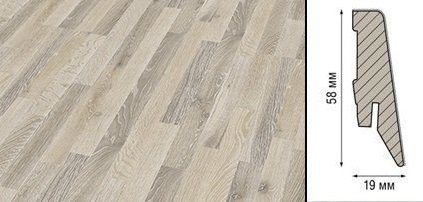 Плинтус Kronotex Ktex1 МДФ 58x19 мм D 3066