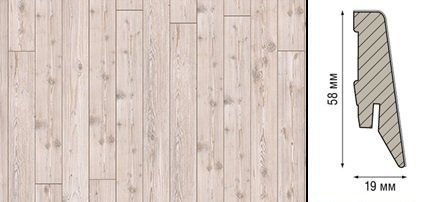 Плинтус Kronotex Ktex1 МДФ 58x19 мм D 2967