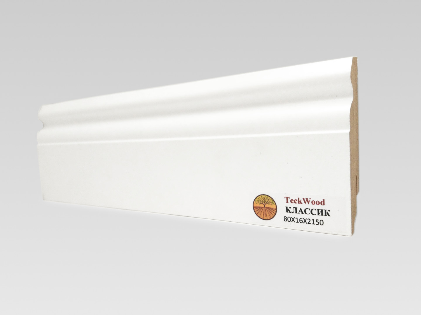Teckwood Белый Классик (80х16)
