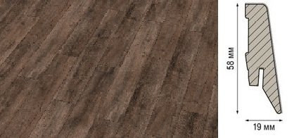 Плинтус Kronotex Ktex1 МДФ 58x19 мм D 1208
