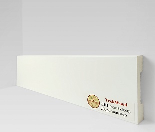 Teckwood Белый ДП1 (60x15)