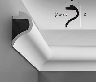 Карниз C364 Wave - 14*8*200см (Orac Decor)
