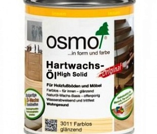 Масло Osmo 3011 0,75 л Hartwachs-Ol глянец. Осмо (Германия)