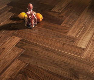 Инженерная доска Vecchio Parquet Английская ёлочка Американский Орех Атланта