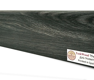 Teckwood цветной Дуб Графит (75x16)