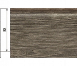 Плинтус Corkstyle Wood с фотопечатью Oak Brushed 58х17