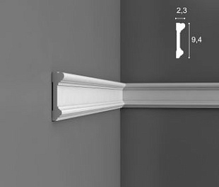 Молдинг гладкий Dx121 - 9,4*2,3*230см (Orac Decor)