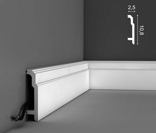 Напольный плинтус Sx155 - 10,8*2,5*200см (Orac Decor)
