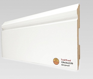 Teckwood Белый прямой (100х16)