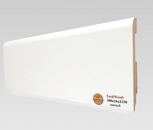 Teckwood Белый прямой (100х16)