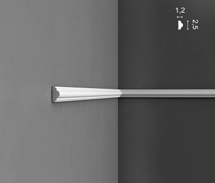 Гладкий молдинг Px103 - 2,5*1,2*200см (Orac Decor)