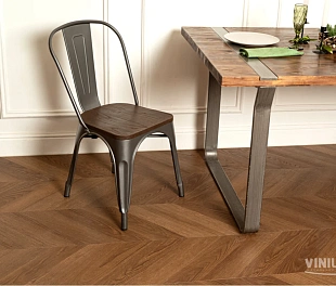 Виниловые полы VINILAM PARQUET CHEVRON Glue I1651102 Шеврон Плезир Glue
