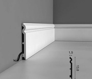 Напольный плинтус Sx138 - 13,8*1,5*200см (Orac Decor)