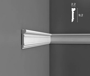 Молдинг гладкий Dx119 - 9,2*2,2*230см (Orac Decor)