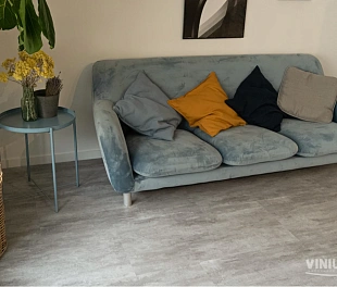 Виниловые полы VINILAM CERAMO Stone 71614 Цемент Светлый