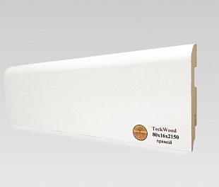 Teckwood Белый прямой (80х16)