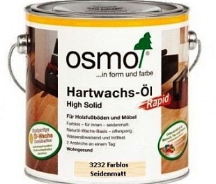 Масло Osmo 3232 0,75 л Polyx® Hartwachs-l Rapid. Осмо (Германия)