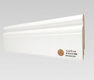 Teckwood Белый Классик (80х16)